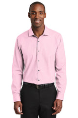 Red House Men's    Slim Fit Nailhead Non-Iron Shirt