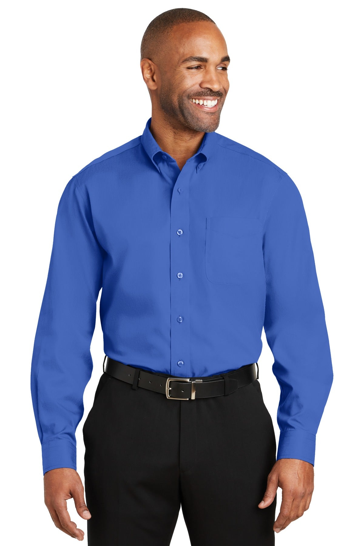 Red House Men's    Dobby Non-Iron Button-Down Shirt