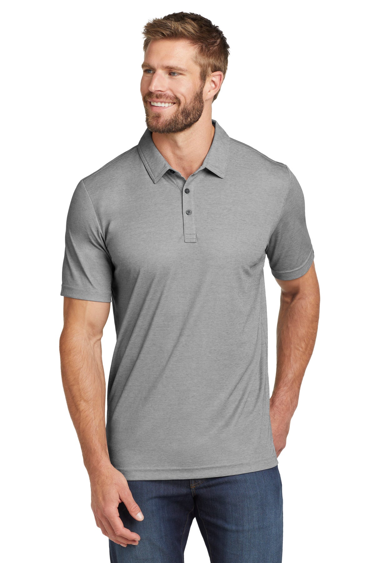 TravisMathew Men's Oceanside Heather Polo