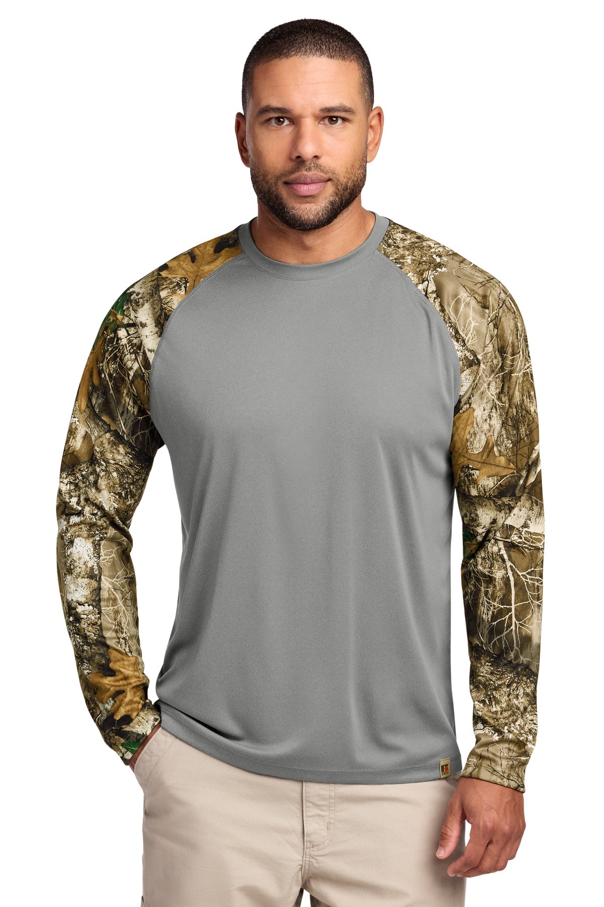 Russell Outdoors Men's   Realtree   Colorblock Performance Long Sleeve Tee RU151LS