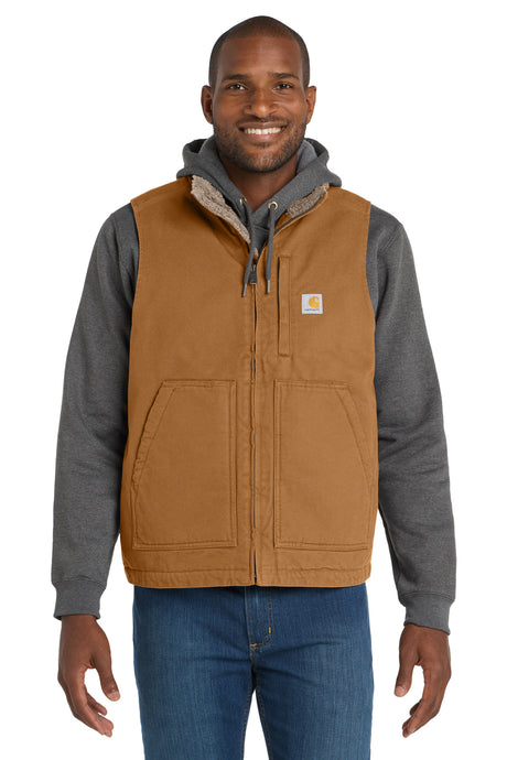 Carhartt Men's   Sherpa-Lined Mock Neck Vest CT104277