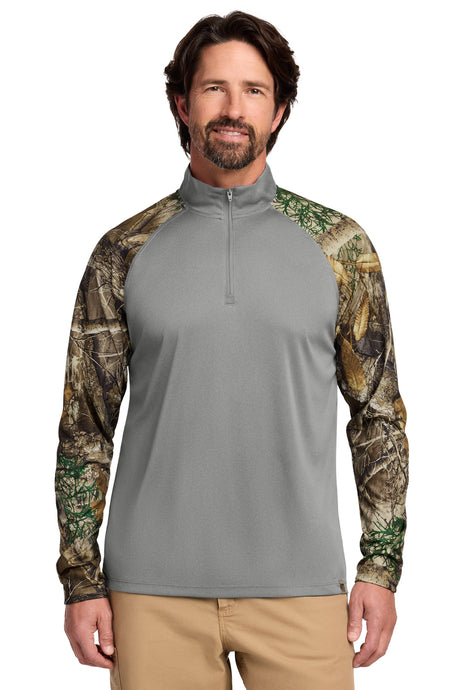 Russell Outdoors Men's   Realtree   Colorblock Performance 1/4-Zip RU152
