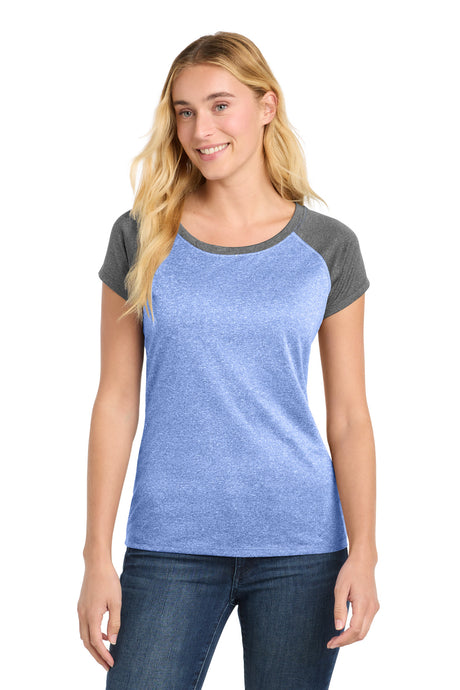 Sport-Tek Women's    Heather-On-Heather Contender    Scoop Neck Tee