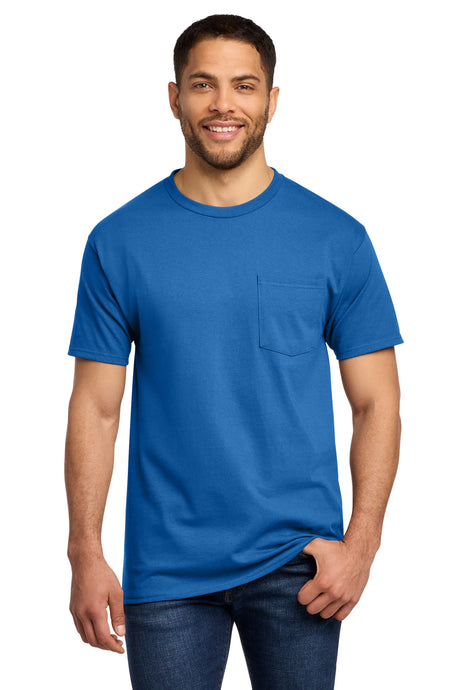 Port & Co Men's   Essential Pocket Tee