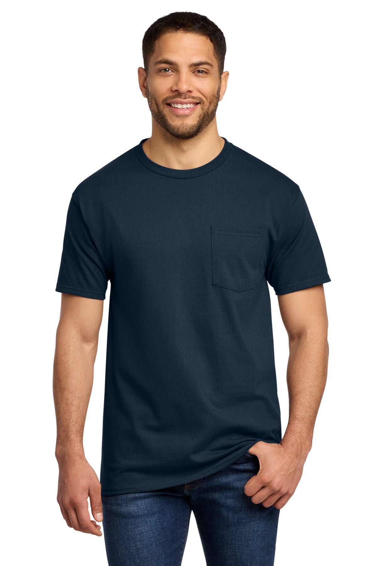 Port & Co Men's   Essential Pocket Tee