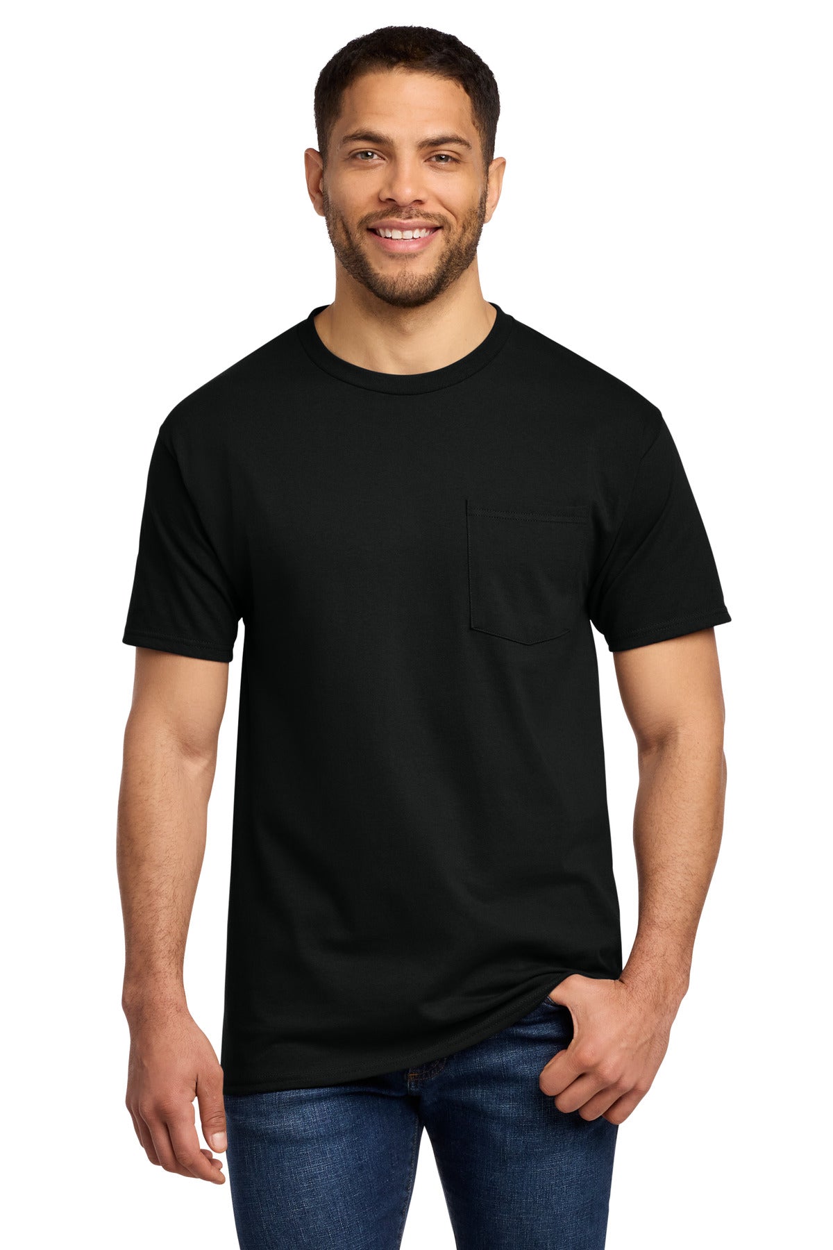 Port & Co Men's   Essential Pocket Tee