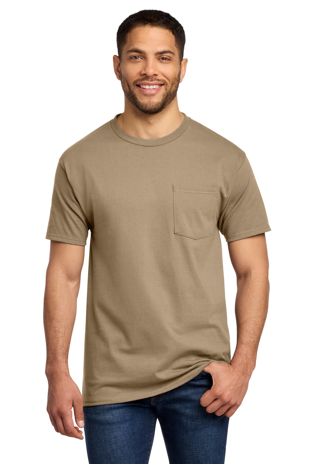Port & Co Men's   Essential Pocket Tee