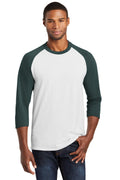 Port & Co Men's   Core Blend 3/4-Sleeve Raglan Tee