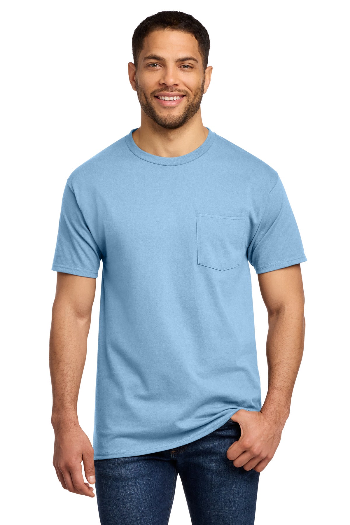 Port & Co Men's   Essential Pocket Tee