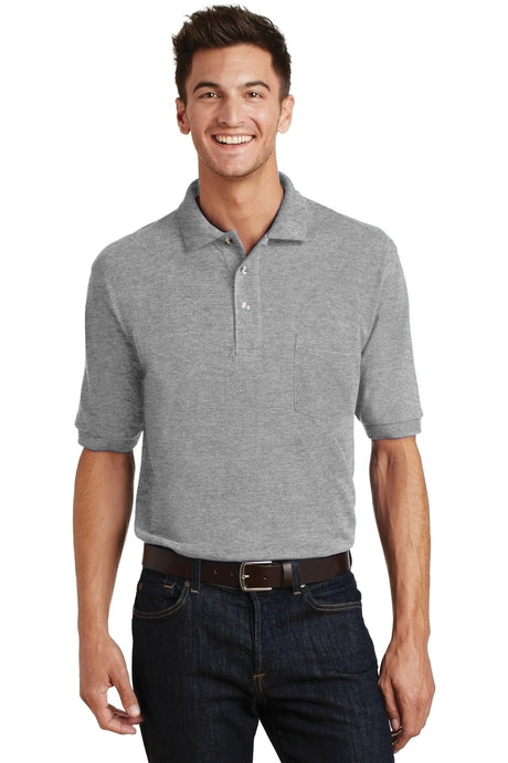 Port Authority Men's   Heavyweight Cotton Pique Polo with Pocket