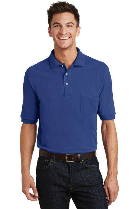 Port Authority Men's   Heavyweight Cotton Pique Polo with Pocket