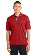 Sport-Tek Men's   Dri-Mesh   Polo with Tipped Collar and Piping