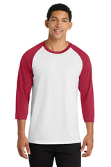 Port & Co Men's   Core Blend 3/4-Sleeve Raglan Tee