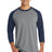 Port & Co Men's   Core Blend 3/4-Sleeve Raglan Tee