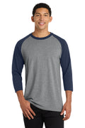 Port & Co Men's   Core Blend 3/4-Sleeve Raglan Tee