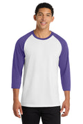 Port & Co Men's   Core Blend 3/4-Sleeve Raglan Tee