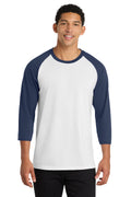 Port & Co Men's   Core Blend 3/4-Sleeve Raglan Tee