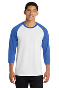 Port & Co Men's   Core Blend 3/4-Sleeve Raglan Tee
