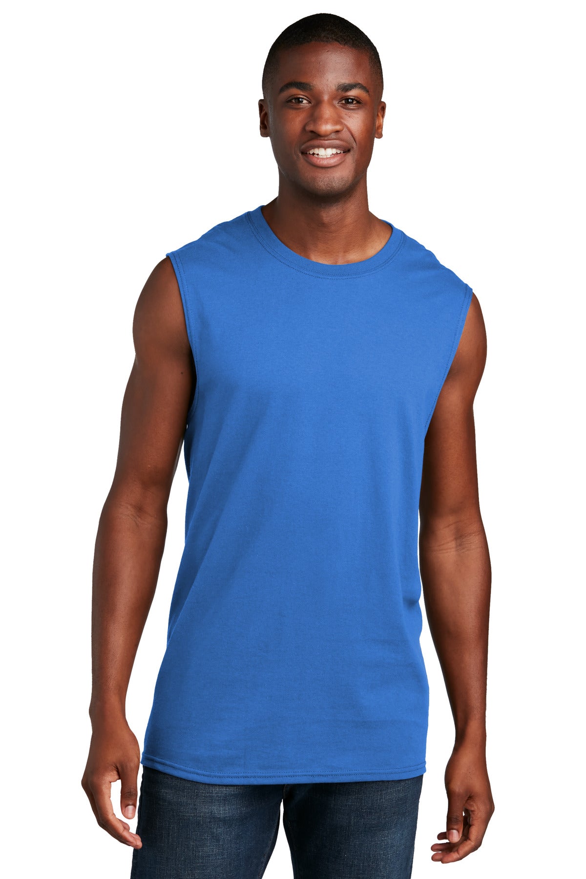 Port & Co Men's   Core Cotton Sleeveless Tee