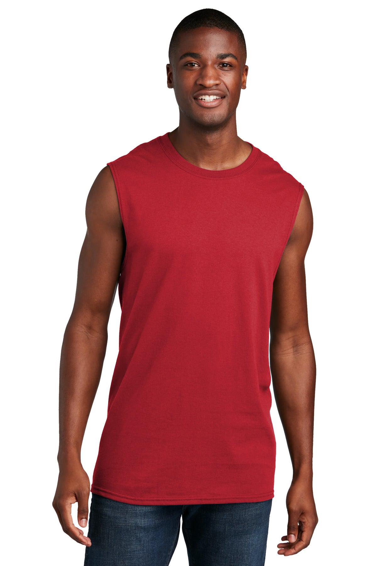 Port & Co Men's   Core Cotton Sleeveless Tee