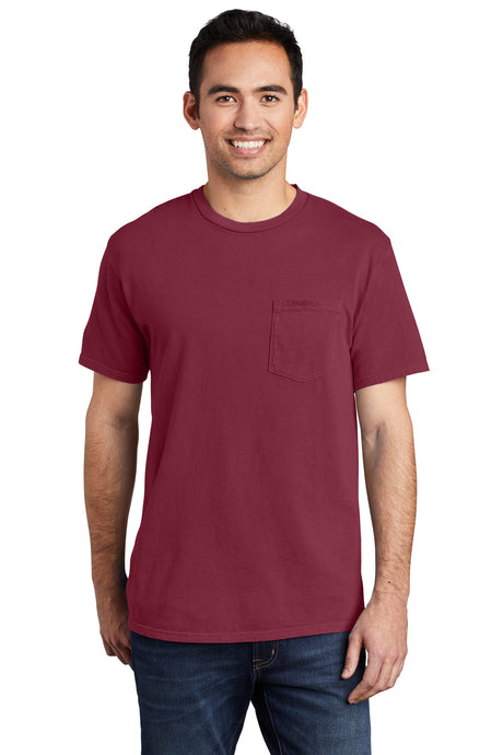 Port & Co Men's   Beach Wash   Garment-Dyed Pocket Tee