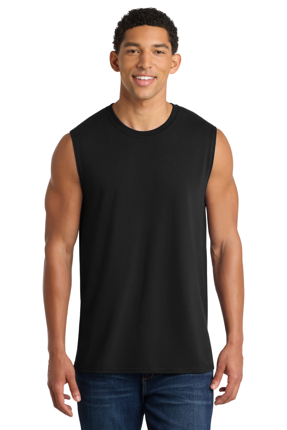 Port & Co Men's   Core Cotton Sleeveless Tee