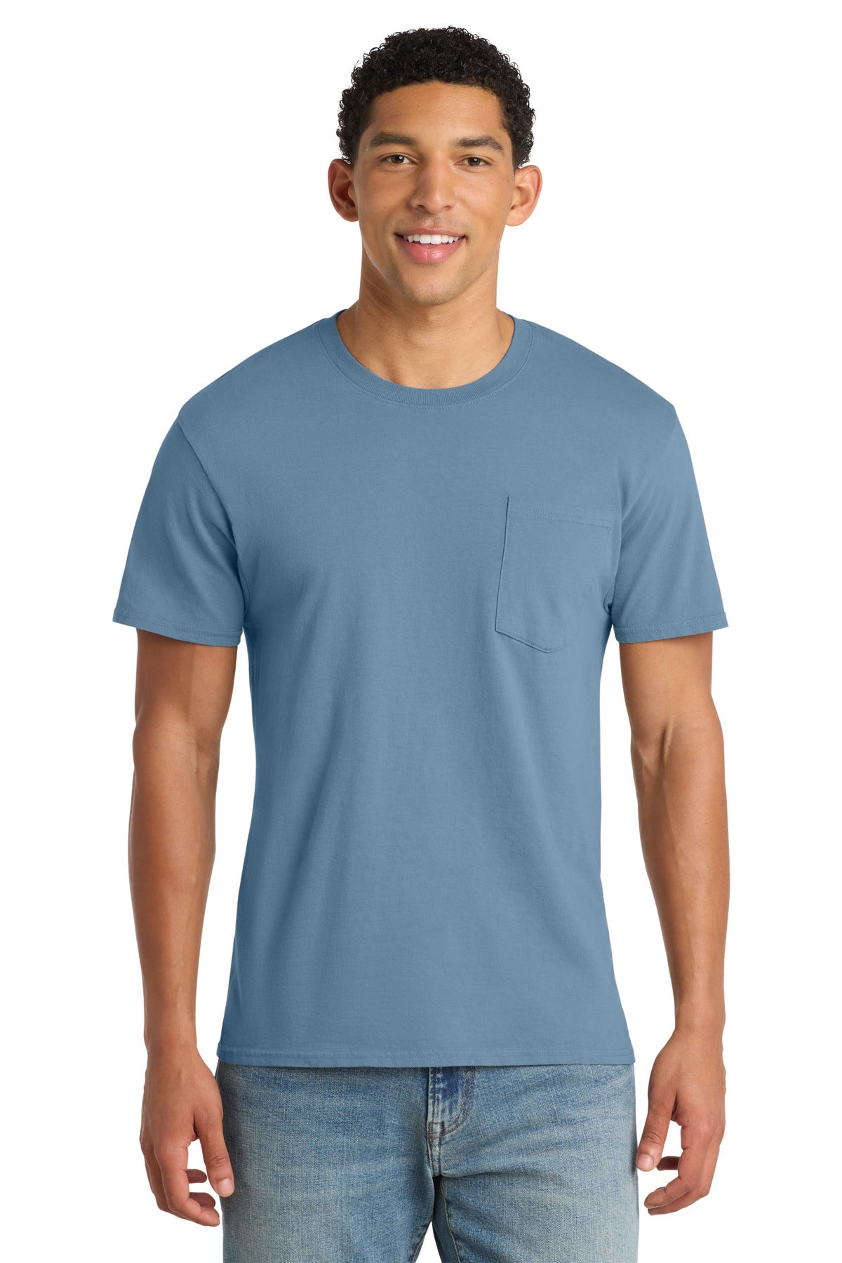 Port & Co Men's   Beach Wash   Garment-Dyed Pocket Tee