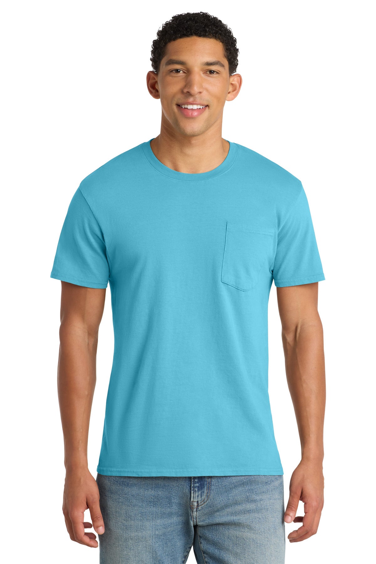 Port & Co Men's   Beach Wash   Garment-Dyed Pocket Tee