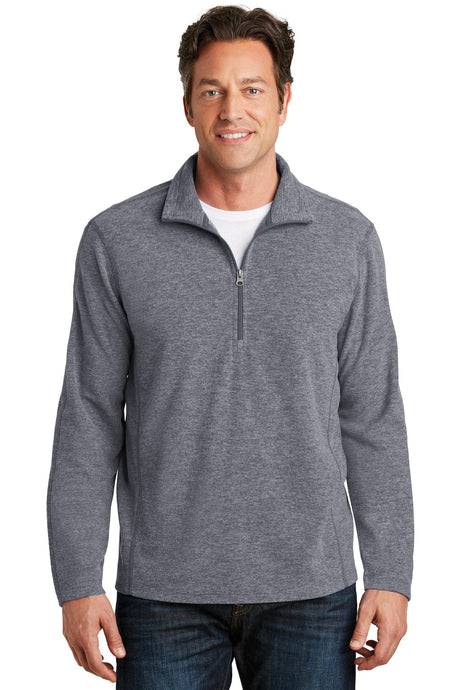 Port Authority Men's   Heather Microfleece 1/2-Zip Pullover