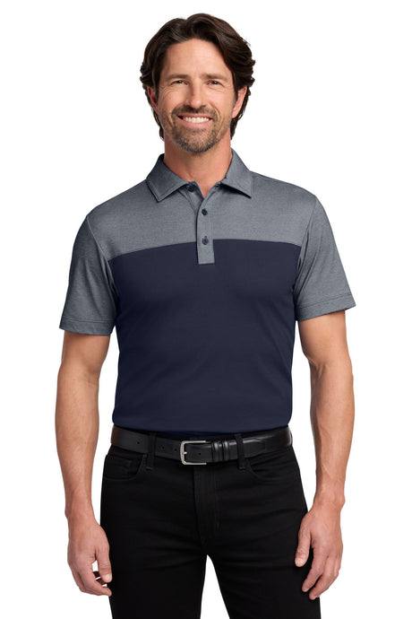 Port Authority Men's   Fine Pique Blend Blocked Polo K831