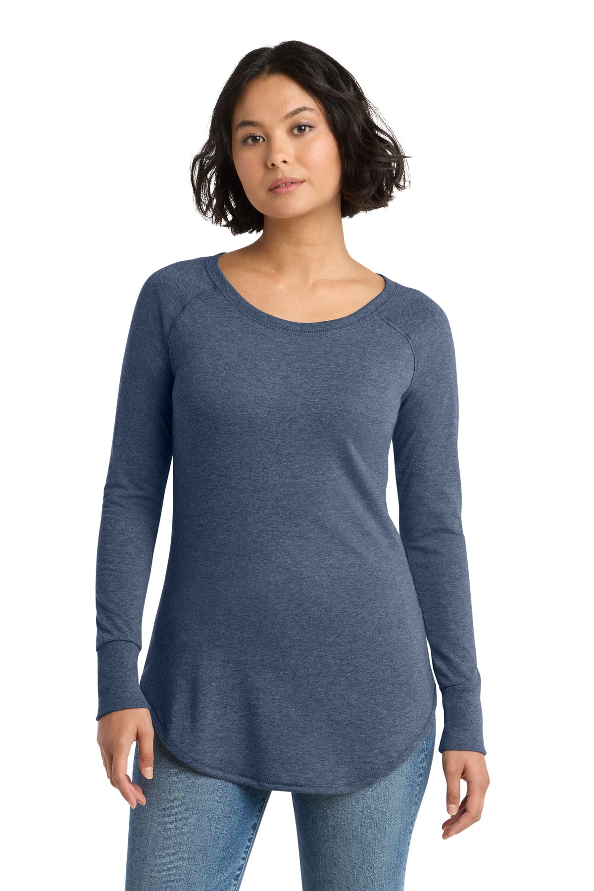 District Women's    Perfect Tri    Long Sleeve Tunic Tee
