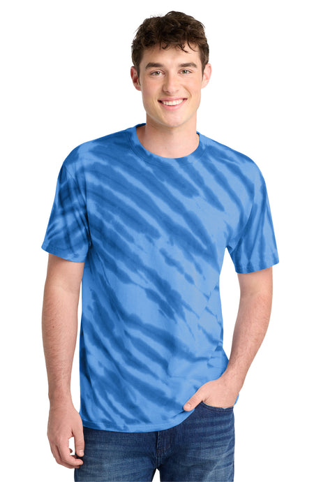 Port & Co Men's   Tiger Stripe Tie-Dye Tee