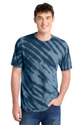 Port & Co Men's   Tiger Stripe Tie-Dye Tee