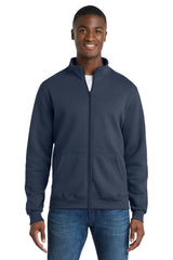 Port & Co Men's   Core Fleece Cadet Full-Zip Sweatshirt PC78FZ
