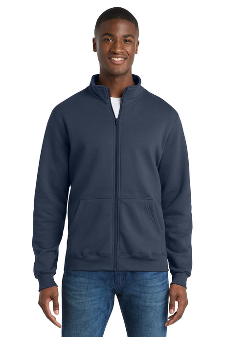 Port & Co Men's   Core Fleece Cadet Full-Zip Sweatshirt PC78FZ