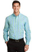 Port Authority Men's   Long Sleeve Gingham Easy Care Shirt