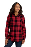 Port Authority Women's   Plaid Flannel Tunic