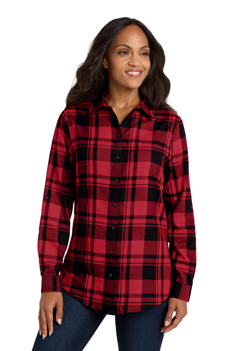 Port Authority Women's   Plaid Flannel Tunic