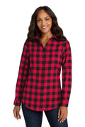 Port Authority Women's   Plaid Flannel Tunic