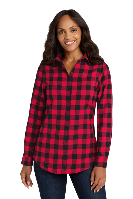 Port Authority Women's   Plaid Flannel Tunic