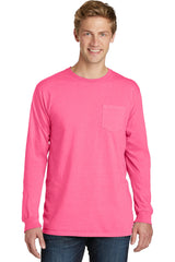 Port & Co Men’s   Beach Wash   Garment-Dyed Long Sleeve Pocket Tee  PC099LSP
