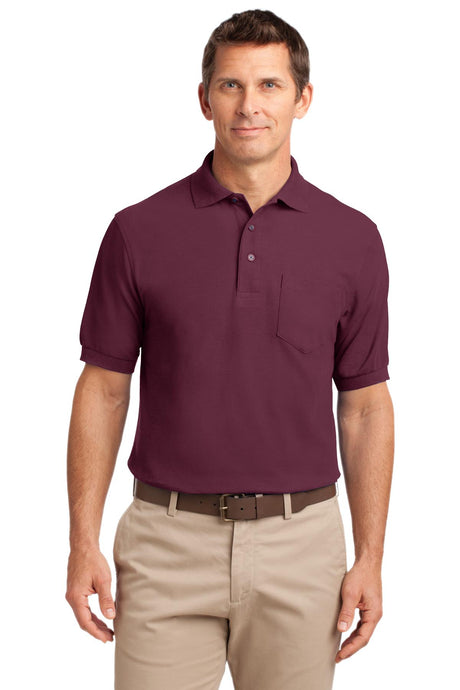 Port Authority Men's   Silk Touch Polo with Pocket