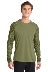 Sport-Tek Men's    Long Sleeve Digi Camo Tee