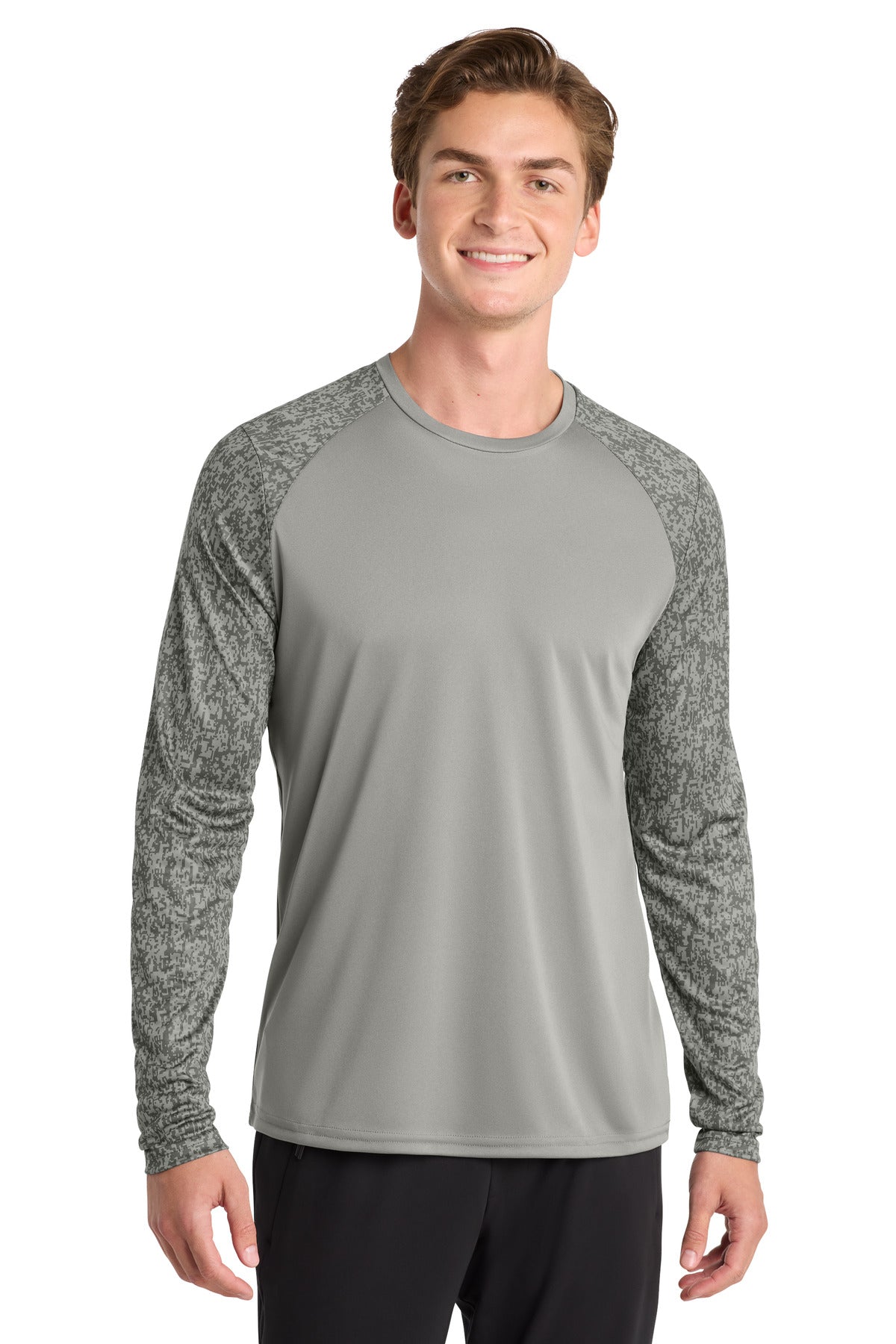 Sport-Tek Men's    Long Sleeve Digi Camo Tee