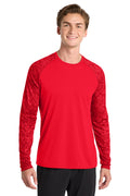 Sport-Tek Men's    Long Sleeve Digi Camo Tee