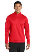 Port & Co Men's   Performance Fleece 1/4-Zip Pullover Sweatshirt