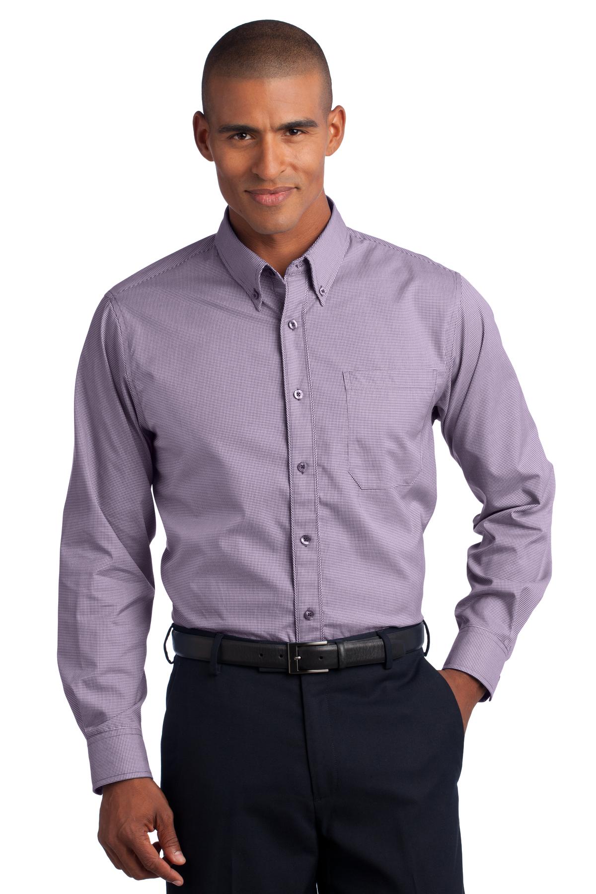 Red House ®  - Mini-Check Non-Iron Button-Down Shirt-1