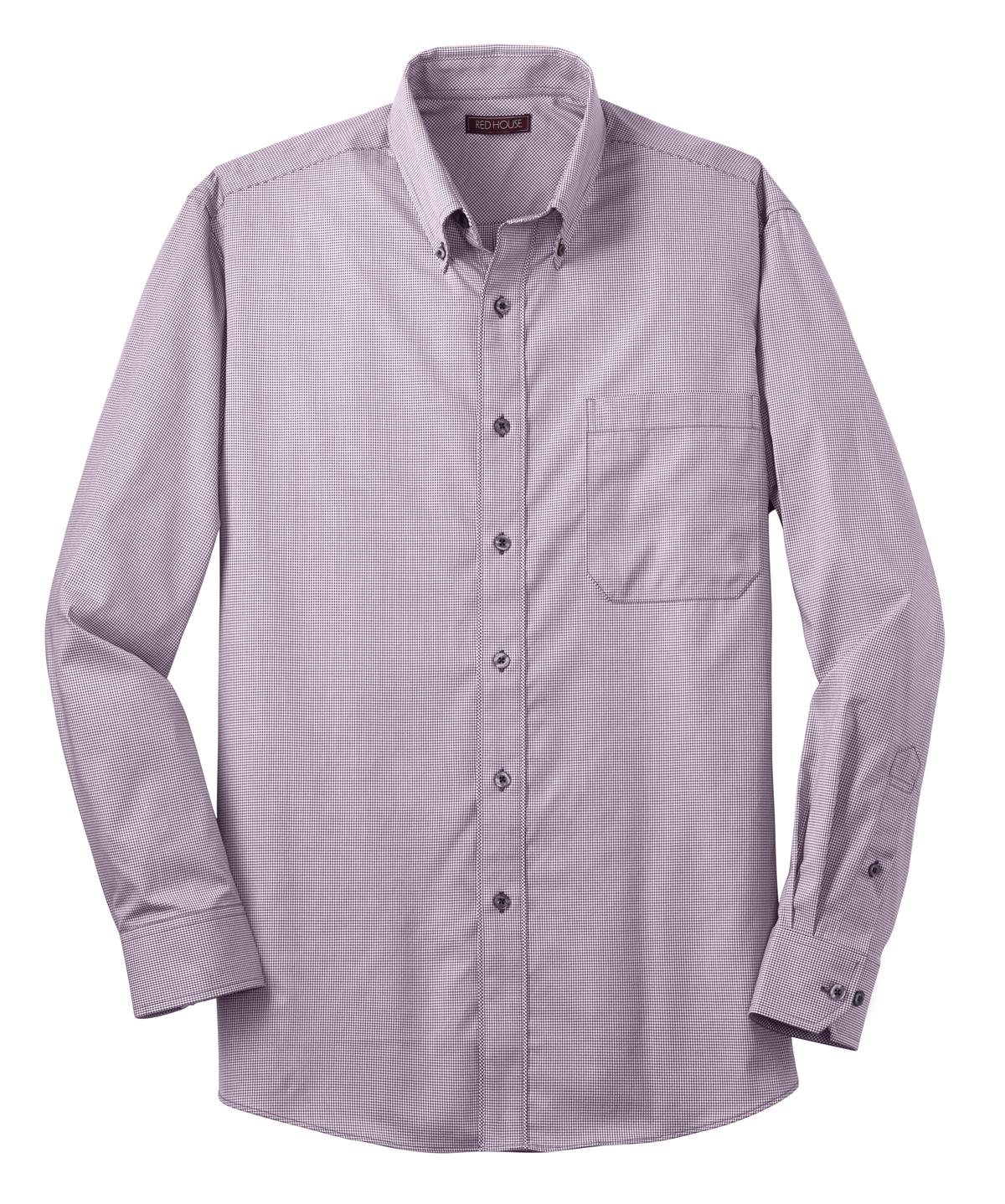 Red House ®  - Mini-Check Non-Iron Button-Down Shirt-3