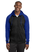 Sport-Tek Men's   Sport-Wick   Varsity Fleece Full-Zip Hooded Jacket
