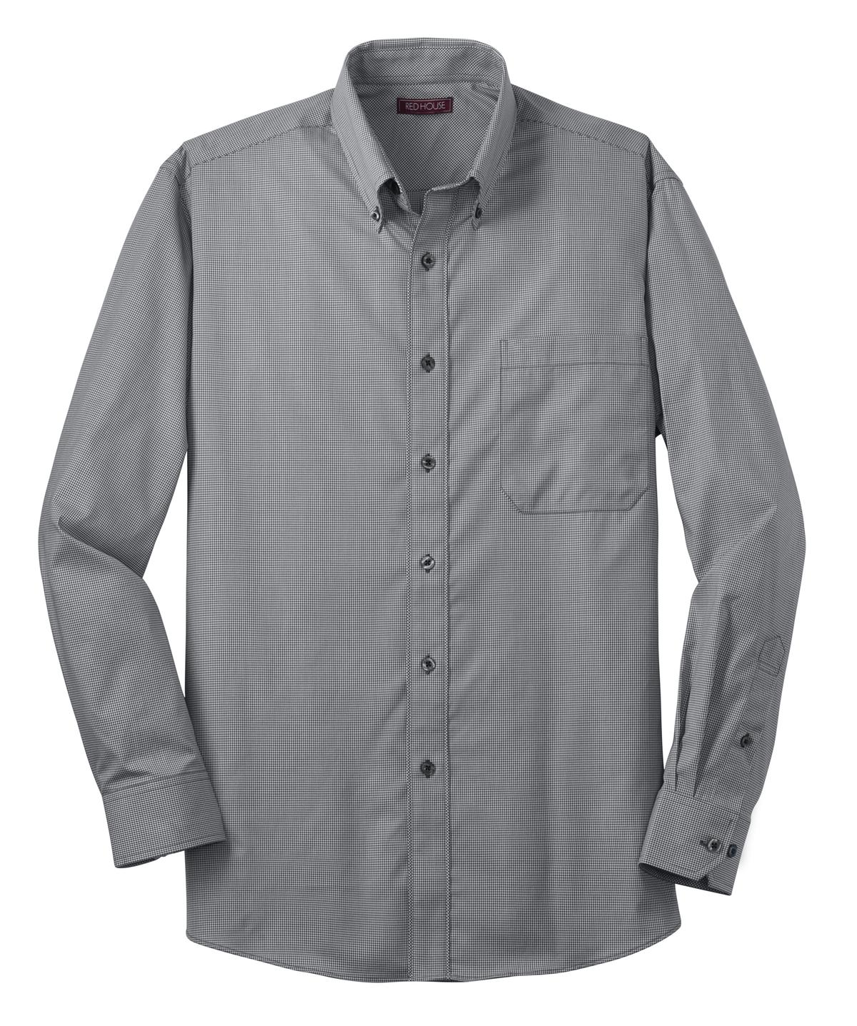 Red House ®  - Mini-Check Non-Iron Button-Down Shirt-3